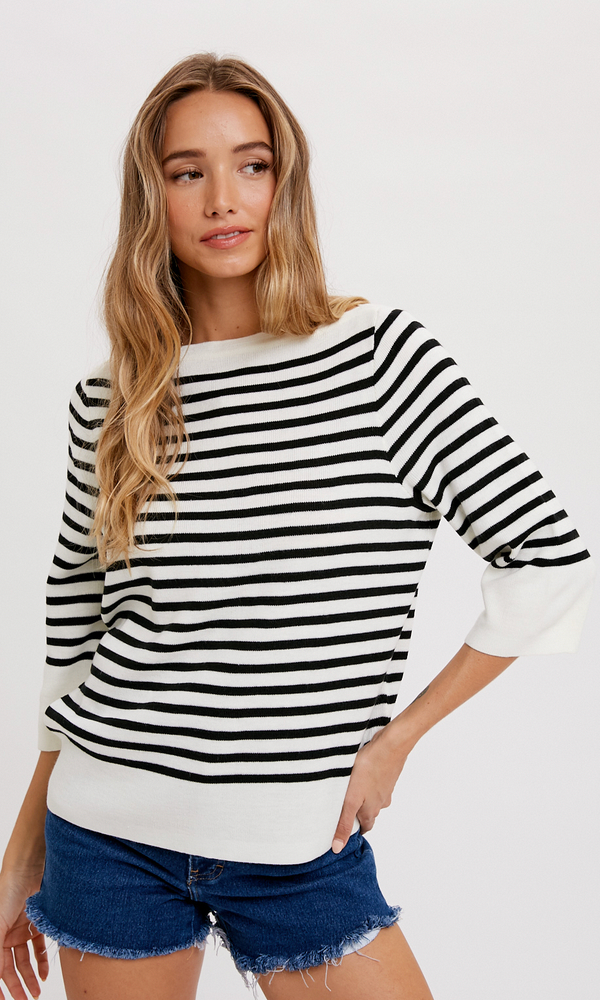 Harlow striped pullover