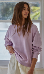 Weekend vibes pullover - lilac