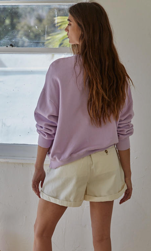 Weekend vibes pullover - lilac