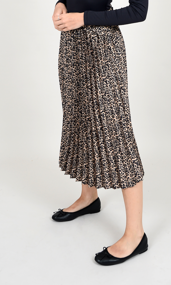 Codie leopard skirt
